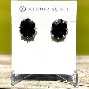 ✽Kendra Scott Morgan Stud Earrings in Black Agate DISCONTINUED
